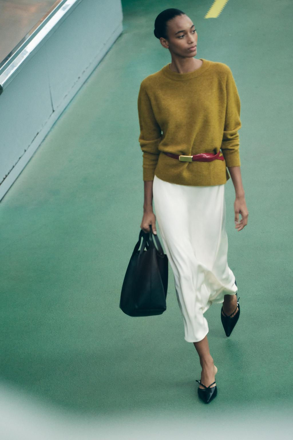 PLAIN WOOL AND ALPACA SWEATER - Zara фото 8