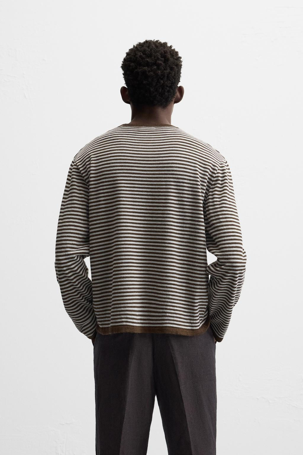 STRIPED JACQUARD SWEATER - Zara фото 3