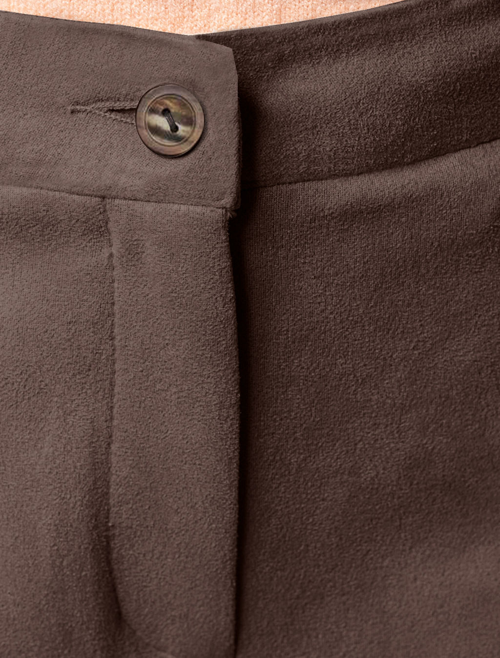 Прямы брюки из искусственной замши - Vilatte фото 2