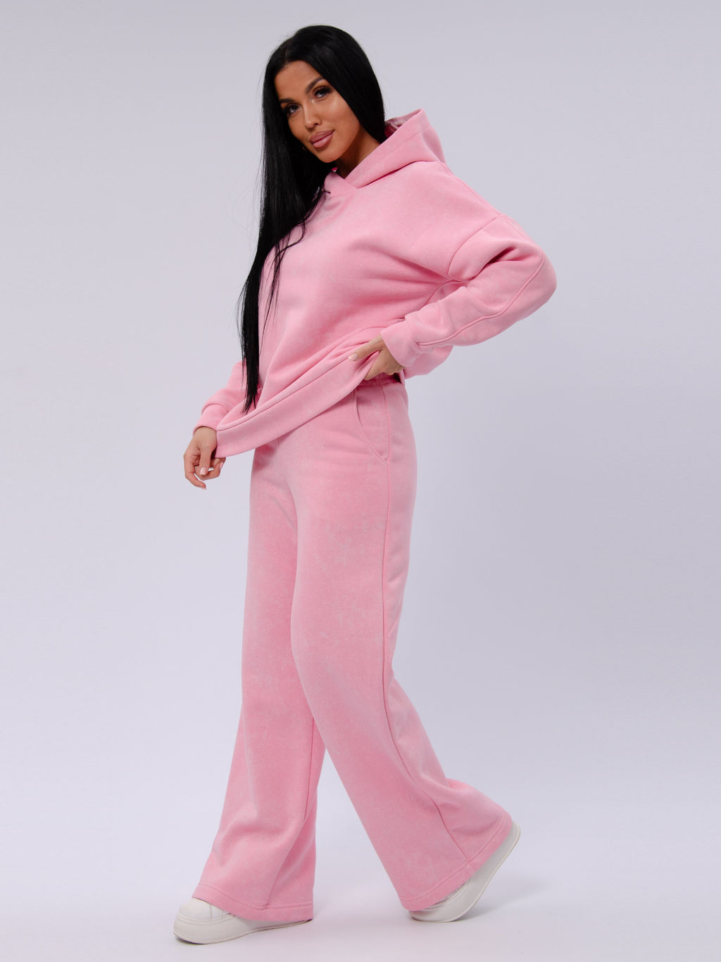 Костюм "Винтаж" розовый, футер начес