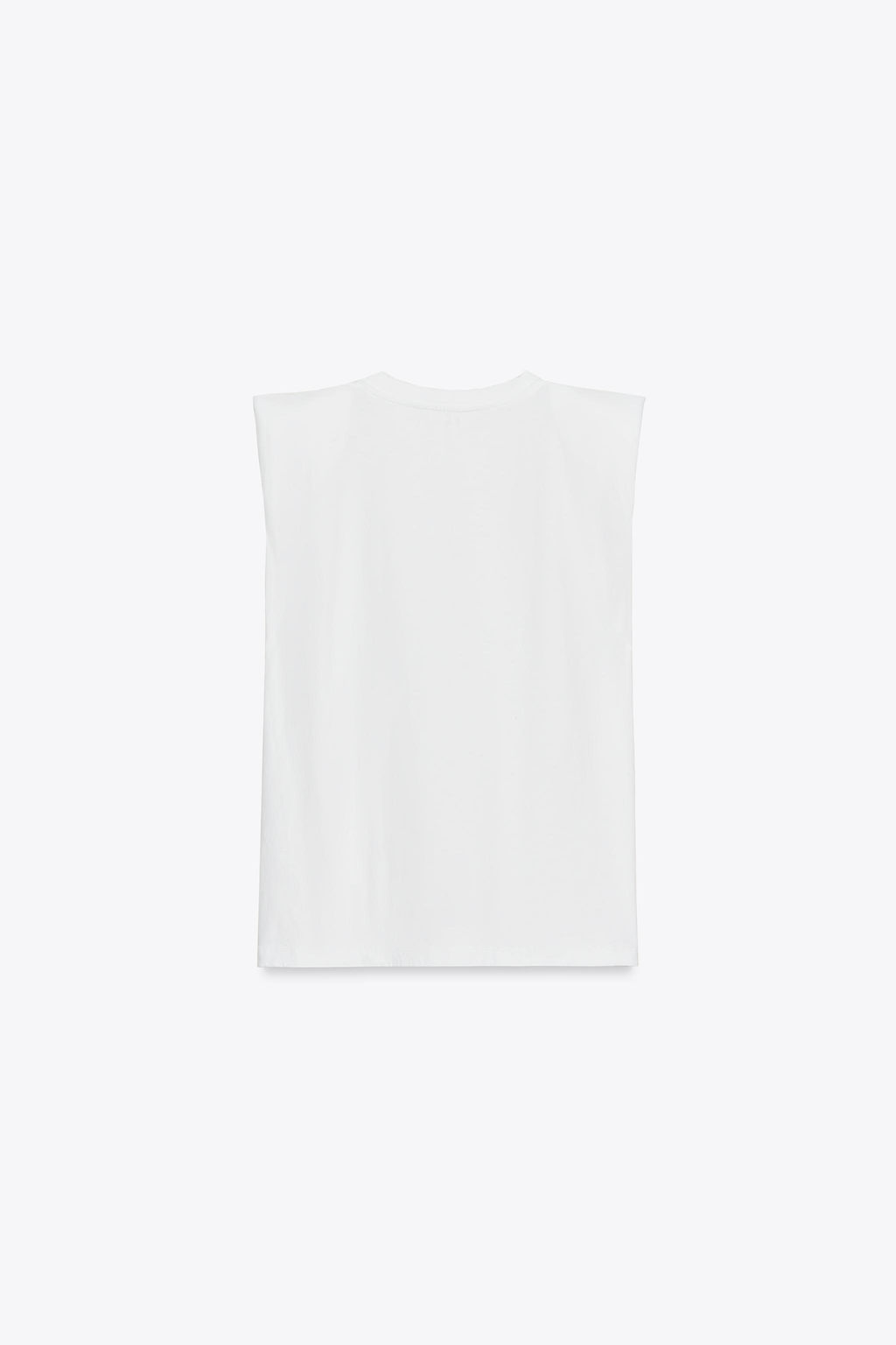 SLEEVELESS SHOULDER PAD T-SHIRT - Zara фото 15