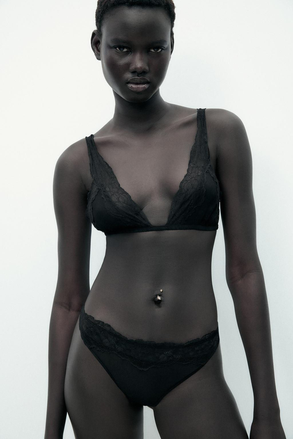 VISCOSE LACE THONG - Zara фото 2
