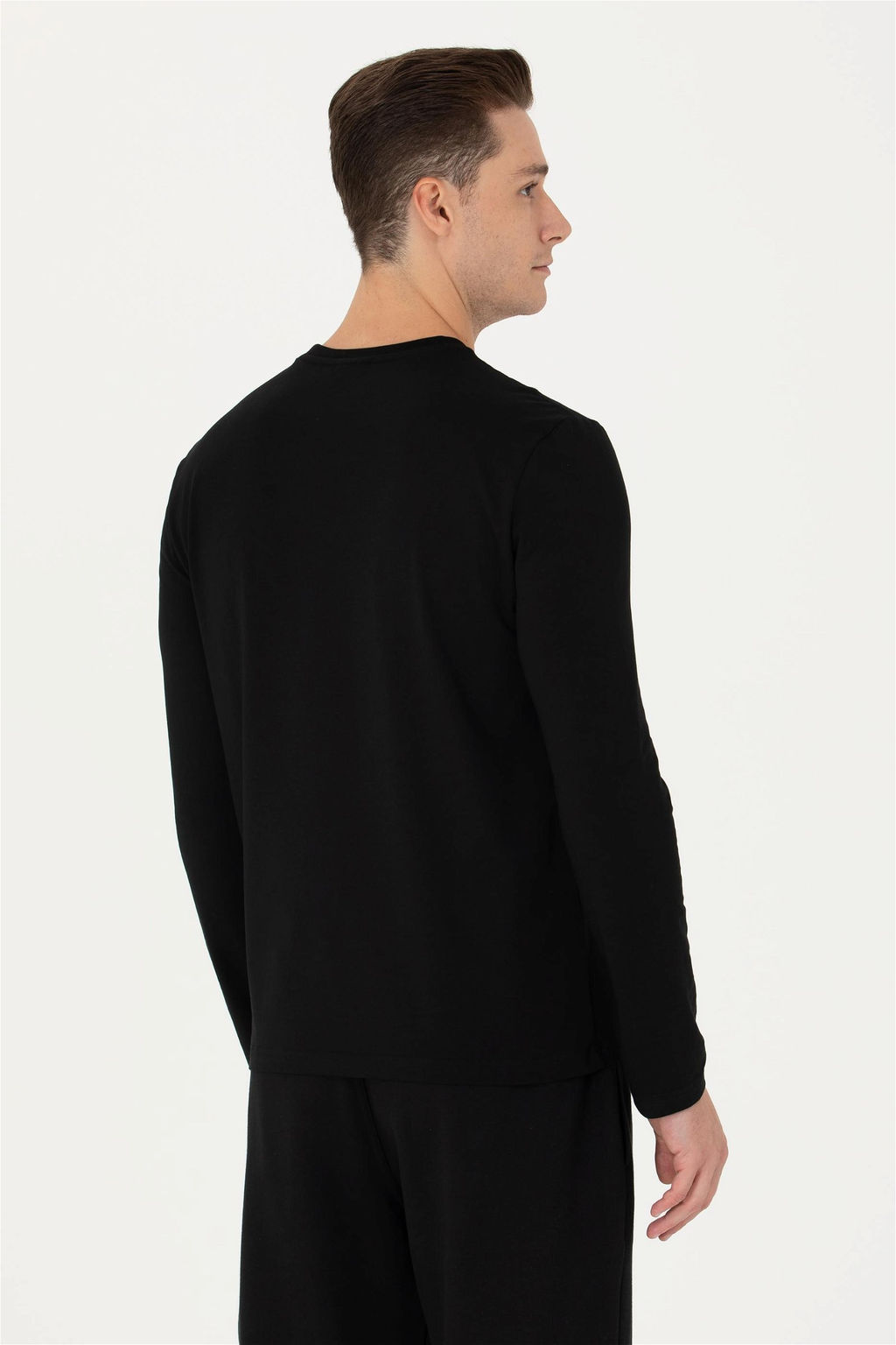U. S. Polo Assn / Мужской черный базовый свитшот - U.s. polo assn фото 12