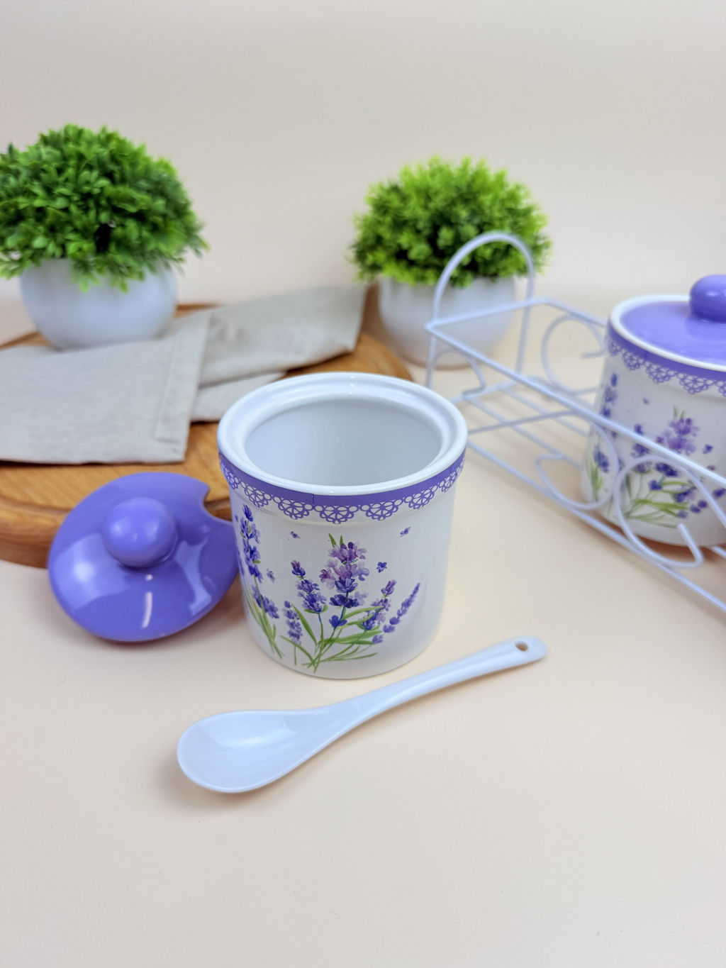 Набор банок (3 пр.) Lavenir "Прованс" 240 мл, 8 см HC520-K20 доломит 64762