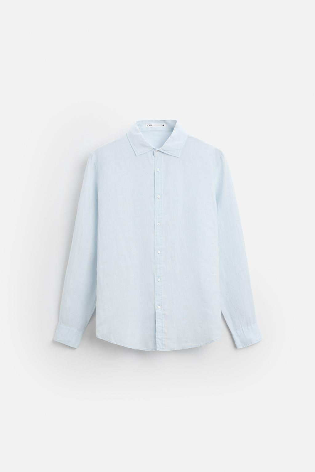 100% LINEN SHIRT - Zara фото 39