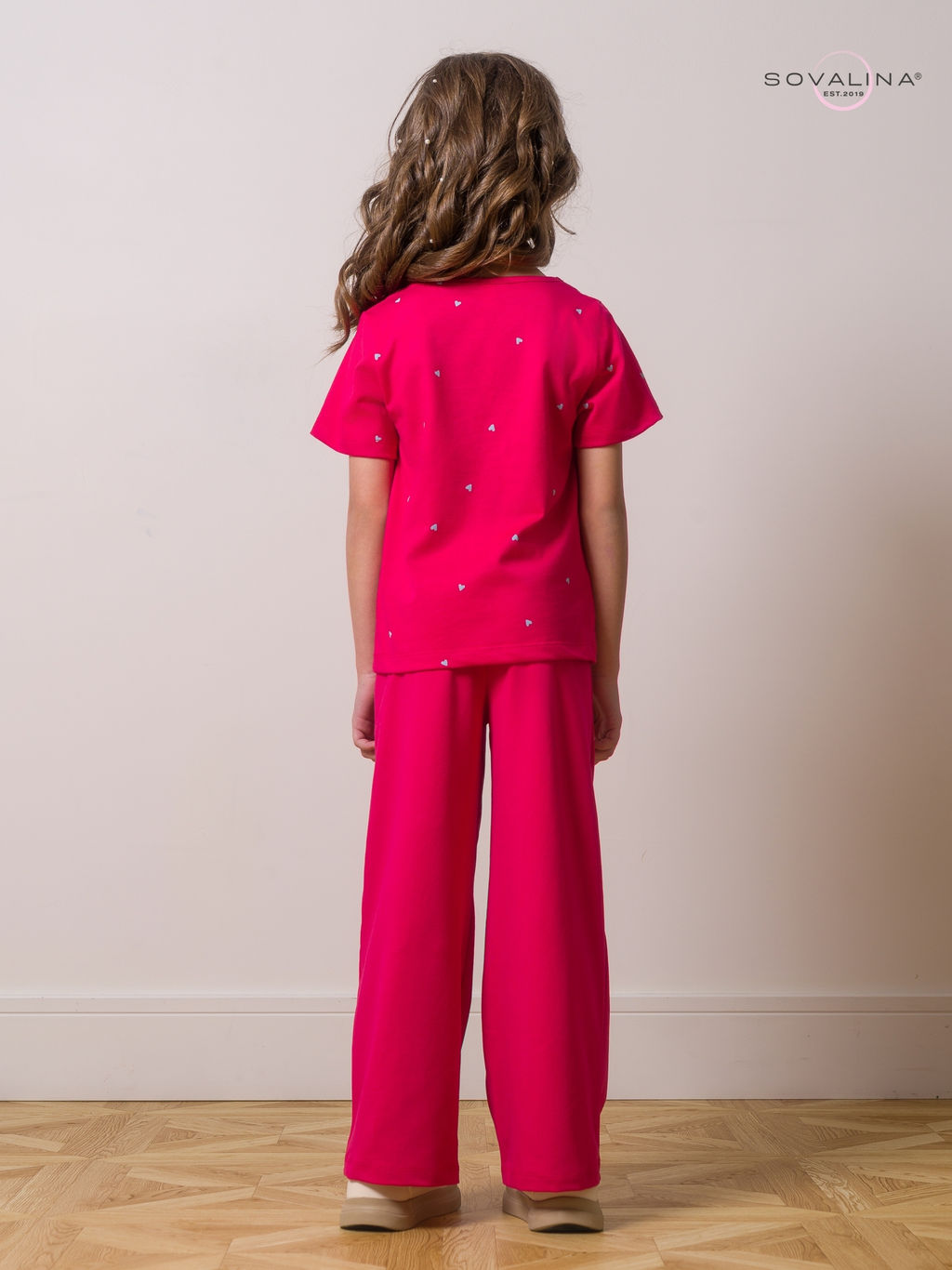Костюм Лето сердечки малина-маджента - Sovalina фото 12