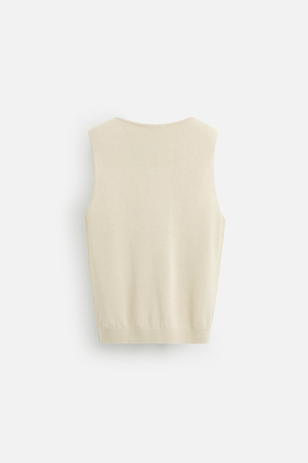 RELAXED FIT KNIT TANK TOP - Zara фото 8