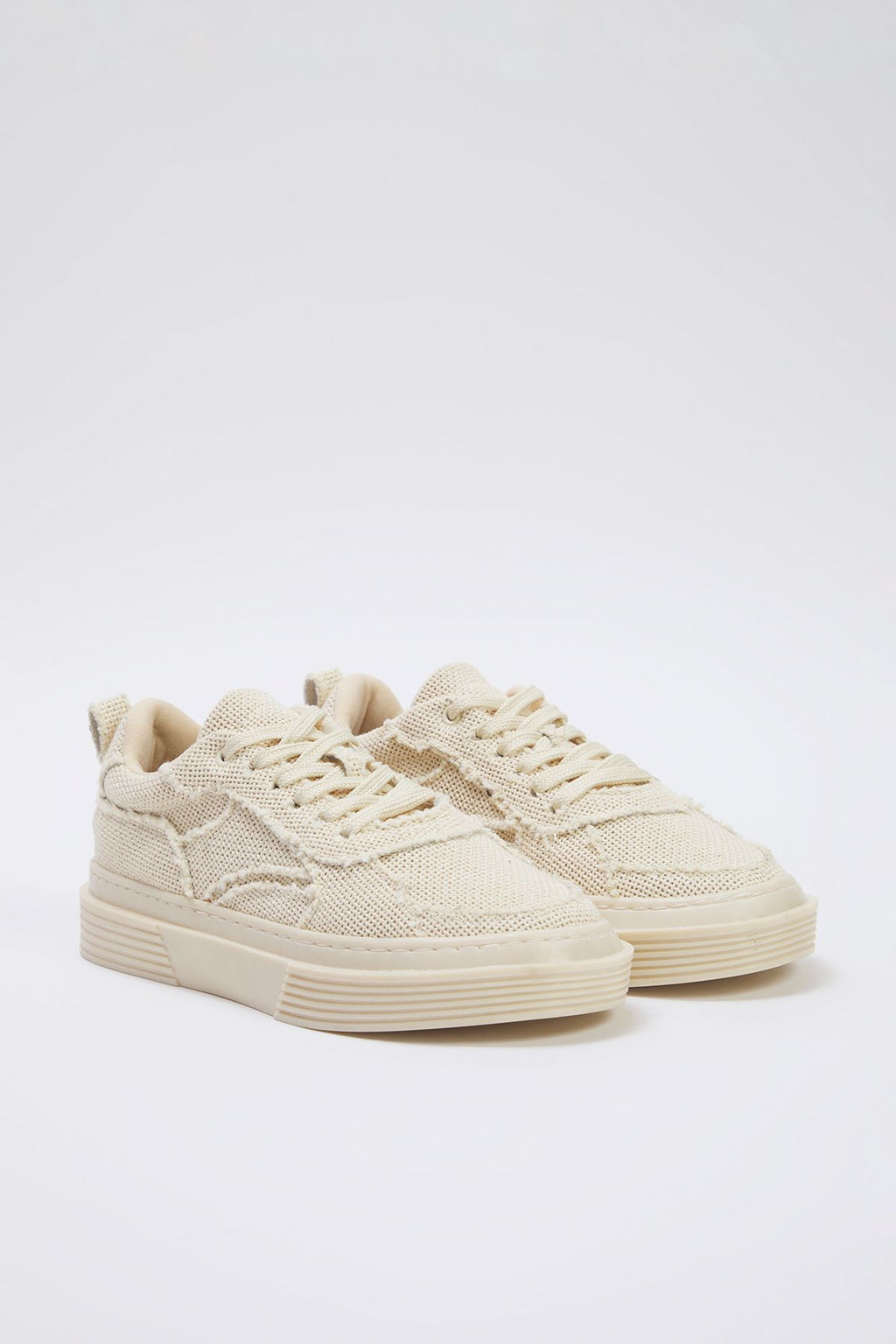 Trendyol Shoes Bej Dokulu Orgu Desenli Bagc?kl? Kad?n Retro Spor Ayakkab? TAKSS25SN00037 - Trendyolmilla фото 5
