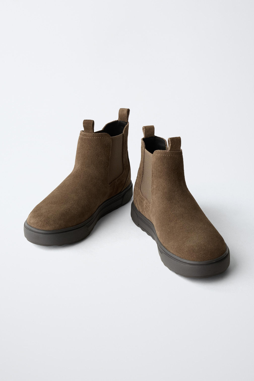 SPLIT SUEDE CHELSEA ANKLE BOOTS - Zara фото 3