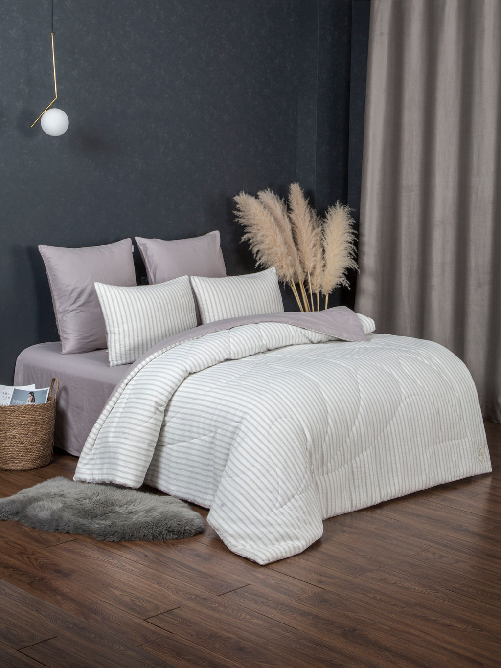 Stripe Muslin (серебро платина) комплект - Kazanov.a. фото 2