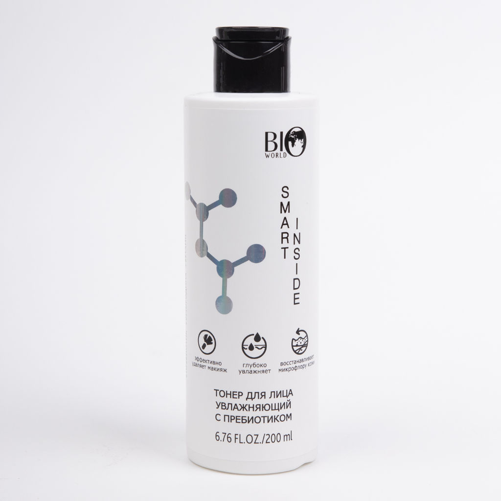 Bio World SMART INSIDE Тонер для лица увлажняющий с пребиотиком, 200 мл