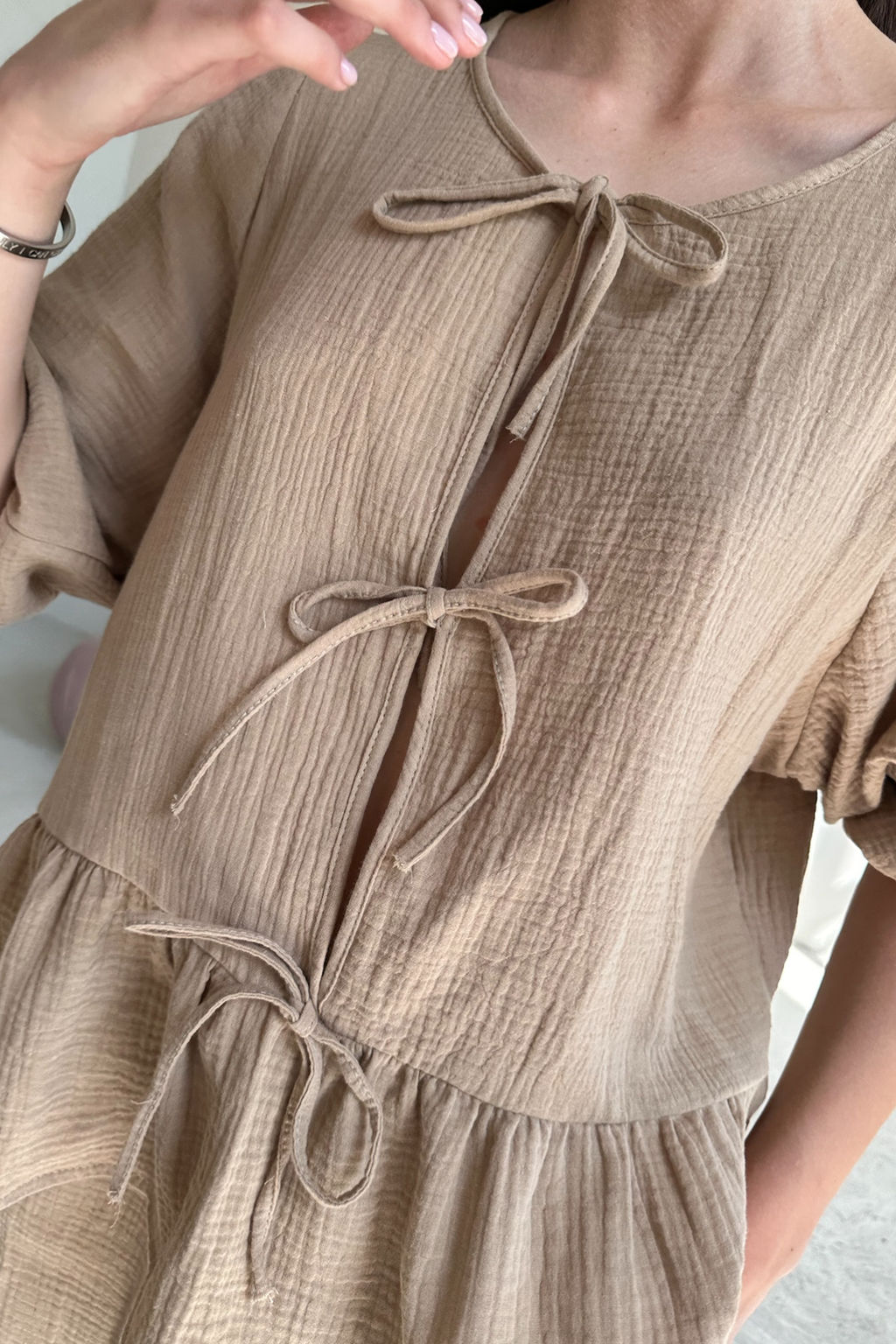 Костюм муслин SET070/02/Оливка