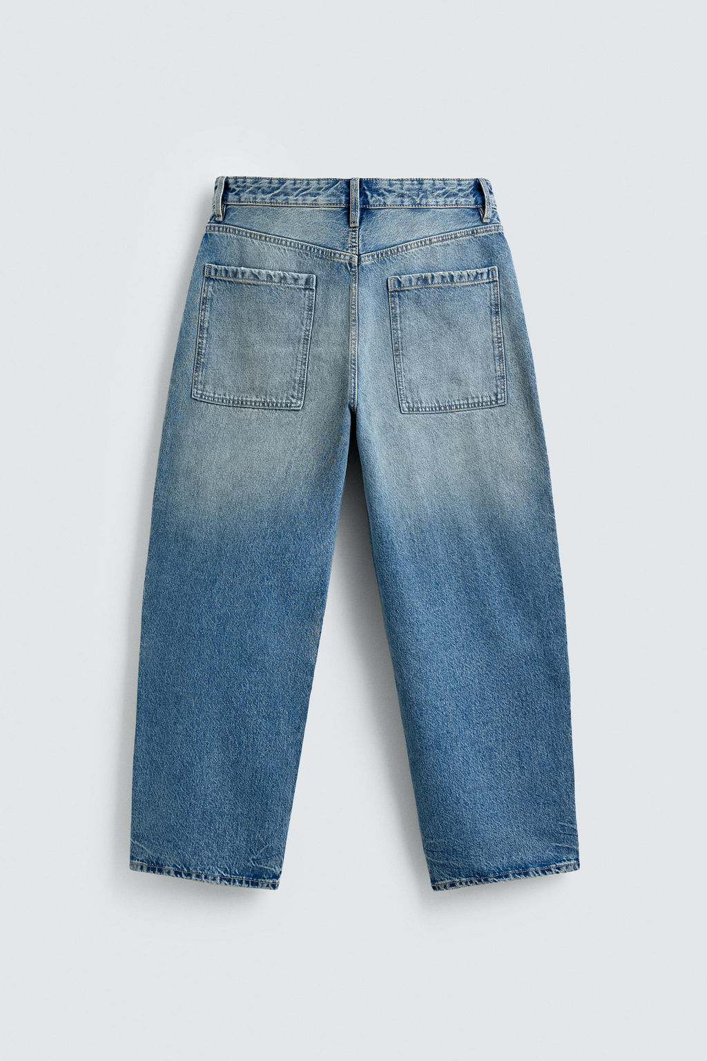 JEANS TAPERED WIDE FIT / Azul - Zara фото 10
