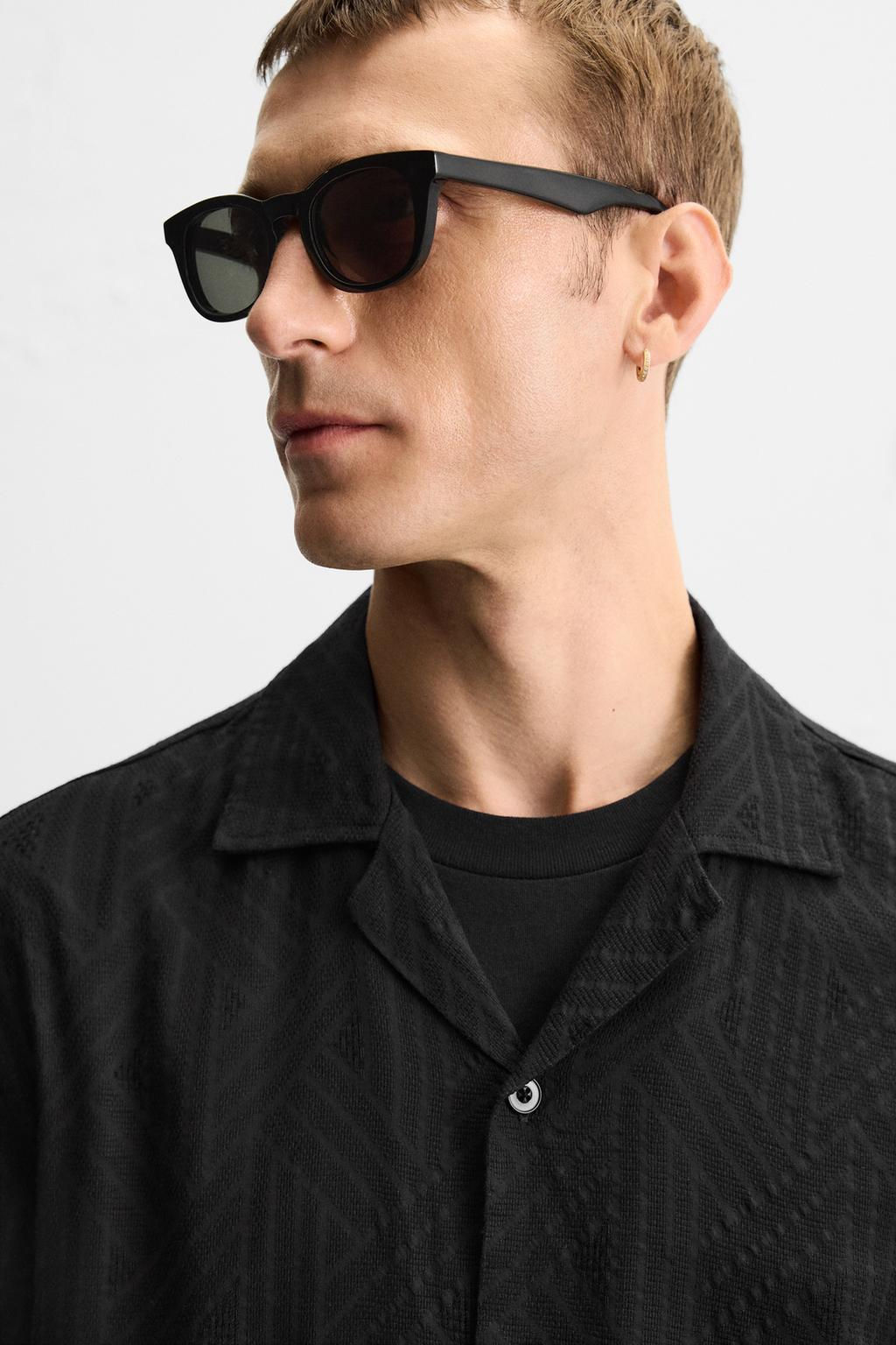 GEOMETRIC JACQUARD SHIRT - Zara фото 13