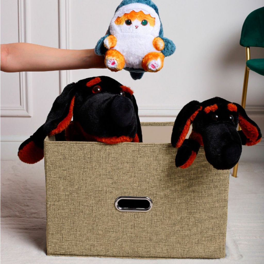 VAL B15-BOX-L Короб стеллажный с крышкой, 44*30*29 см, бежевый, аромасаше в комплекте, BASIC, шт - Valiant фото 6