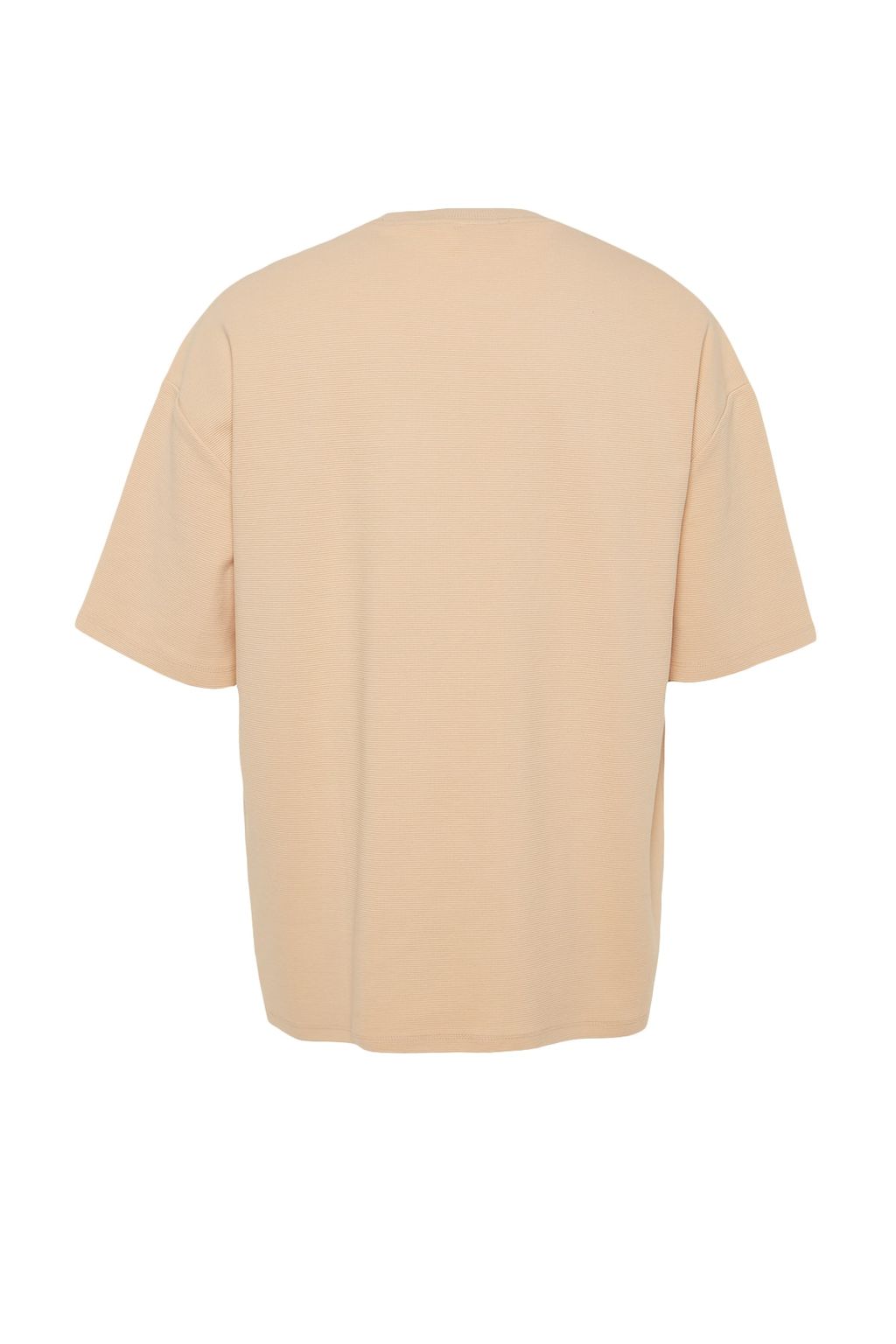 TRENDYOL MAN Premium Ekru Oversize %100 Pamuklu Etiketli Dokulu T-Shirt TMNSS23TS00069 - Trendyolmilla фото 8