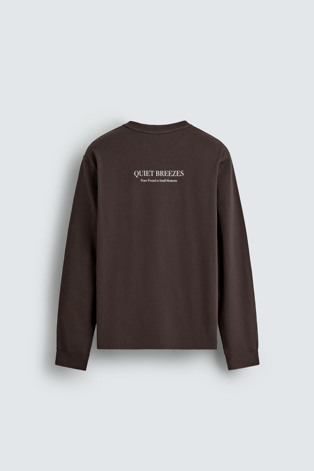 CAMISETA TEXTO ESTAMPADO / Marr?n - Zara фото 7