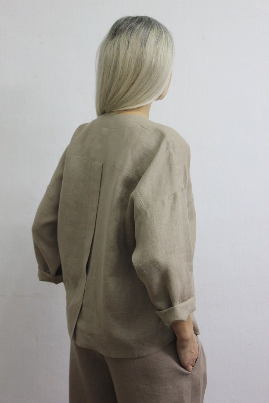 Жакет свободного кроя Лен 100%