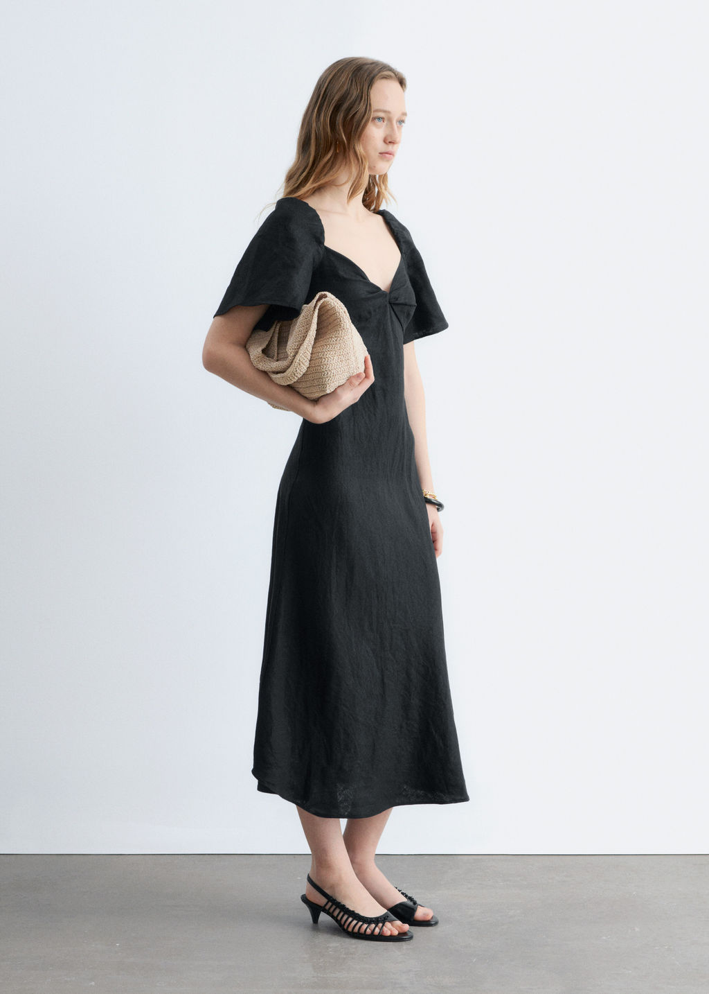 Vestido midi de lino - H&m фото 5