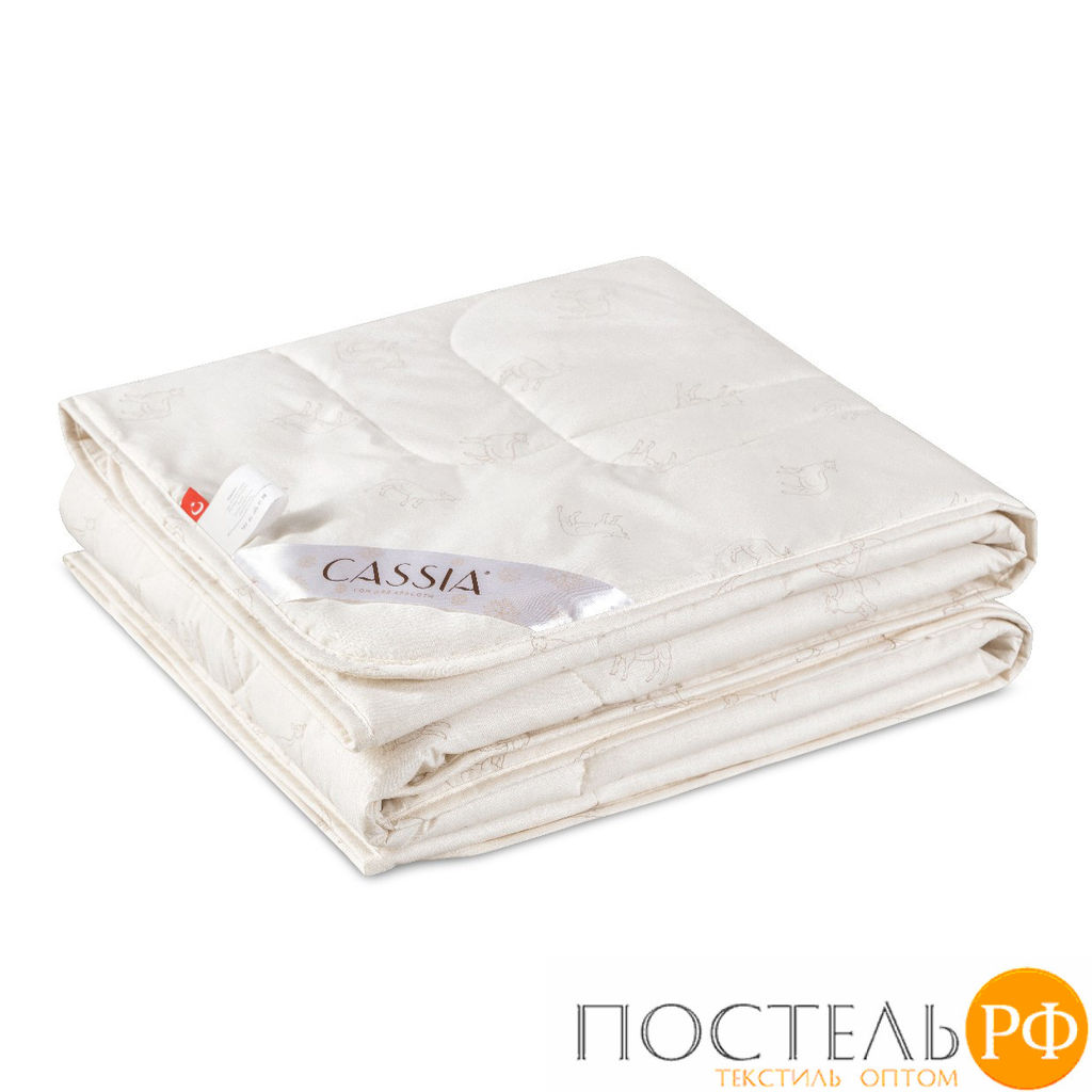 CASSIA Одеяло ЖЕМЧУЖИНА ТИБЕТА лайт 200х220,1пр.,хл./шерсть/микровол., 200г/м2  фото 2