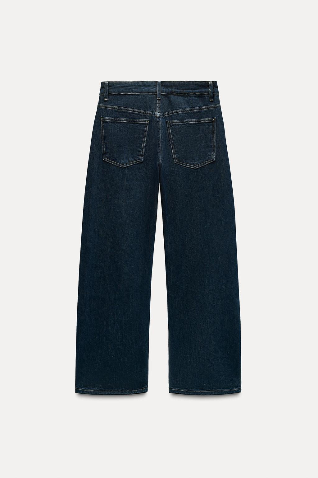 TRF BALLOON CURVED LEG MID-WAIST JEANS - Zara фото 9