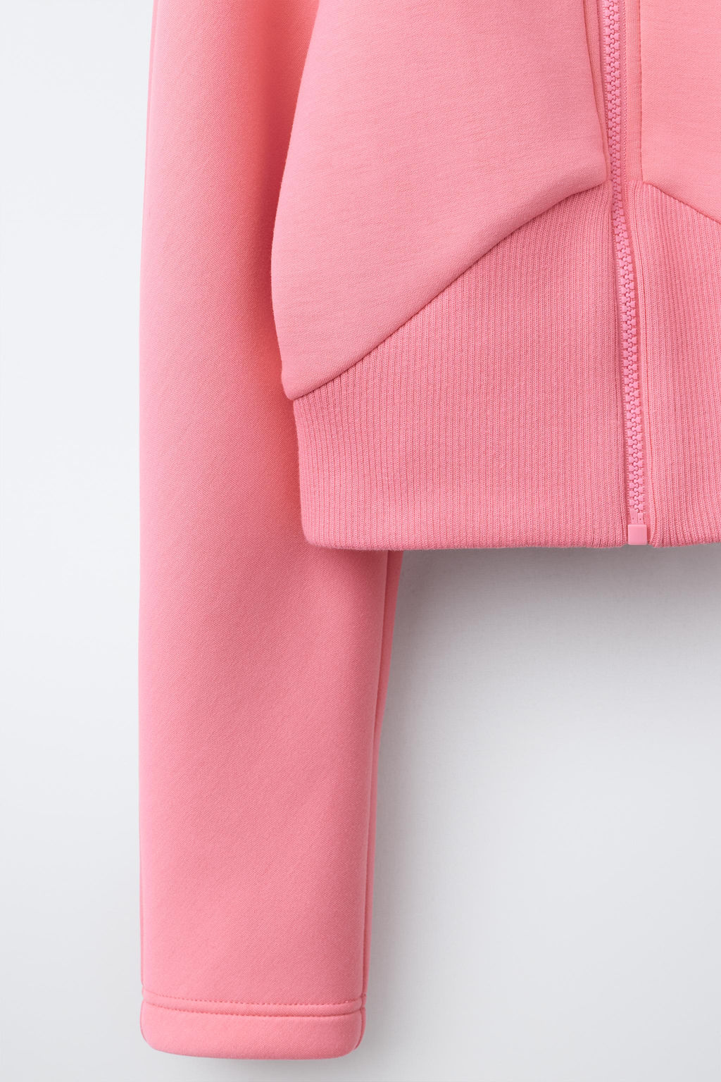 CAZADORA NEOPRENO RIB / Rosa