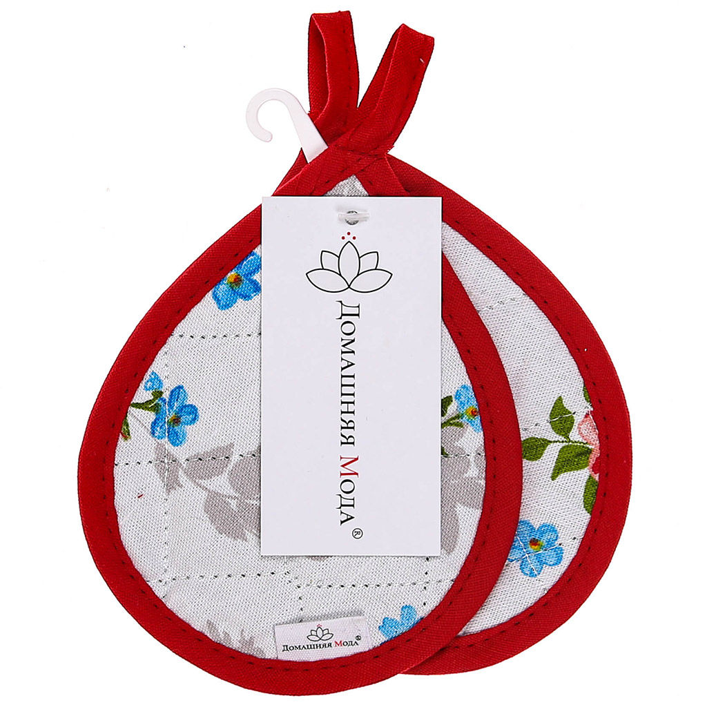 Розовый ноктюрн Кухонный комплект: прихватка 18х16см Капелька - 2шт, хлопок Премиум 191г/м2 - хлопок 100%, наполнитель - ватин 280гр/м2, Домашняя мода (Россия)  фото 2