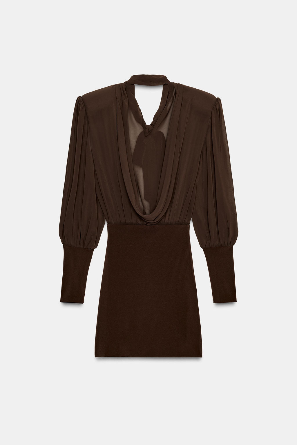 SHORT DRESS WITH MATCHING DETAIL - Zara фото 6