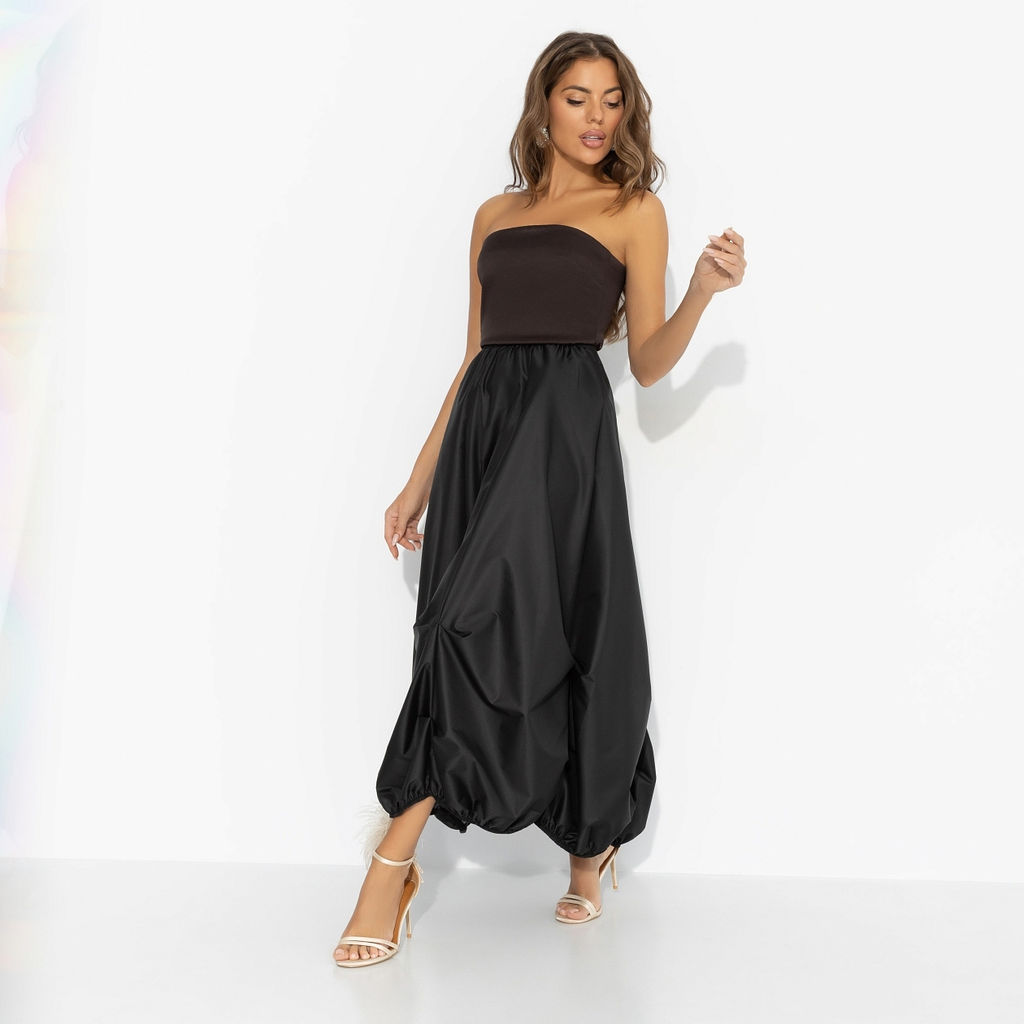 Юбка с эффектной драпировкой, Талия решает (черная) / Новый год - Charutti фото 8