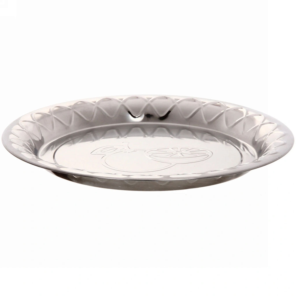 Цена за 3 шт. Поднос металлический "Лимоны" 26 см