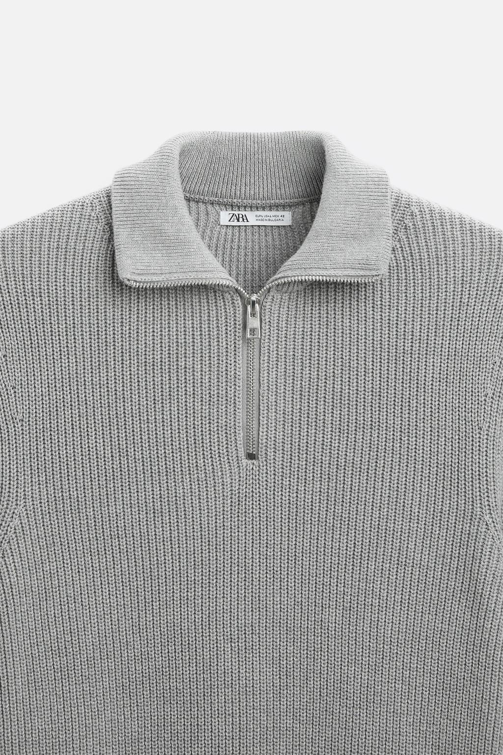 QUARTER-ZIP SWEATER - Zara фото 40