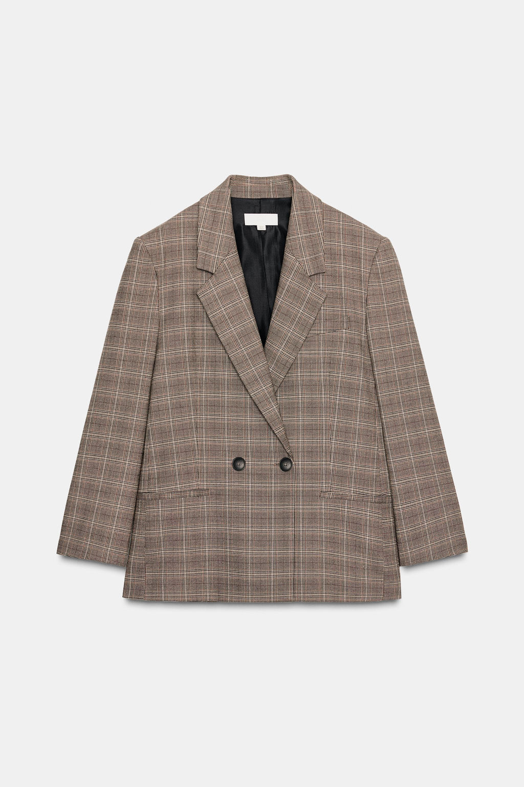 OVERSIZED CHECK BLAZER - Zara фото 7
