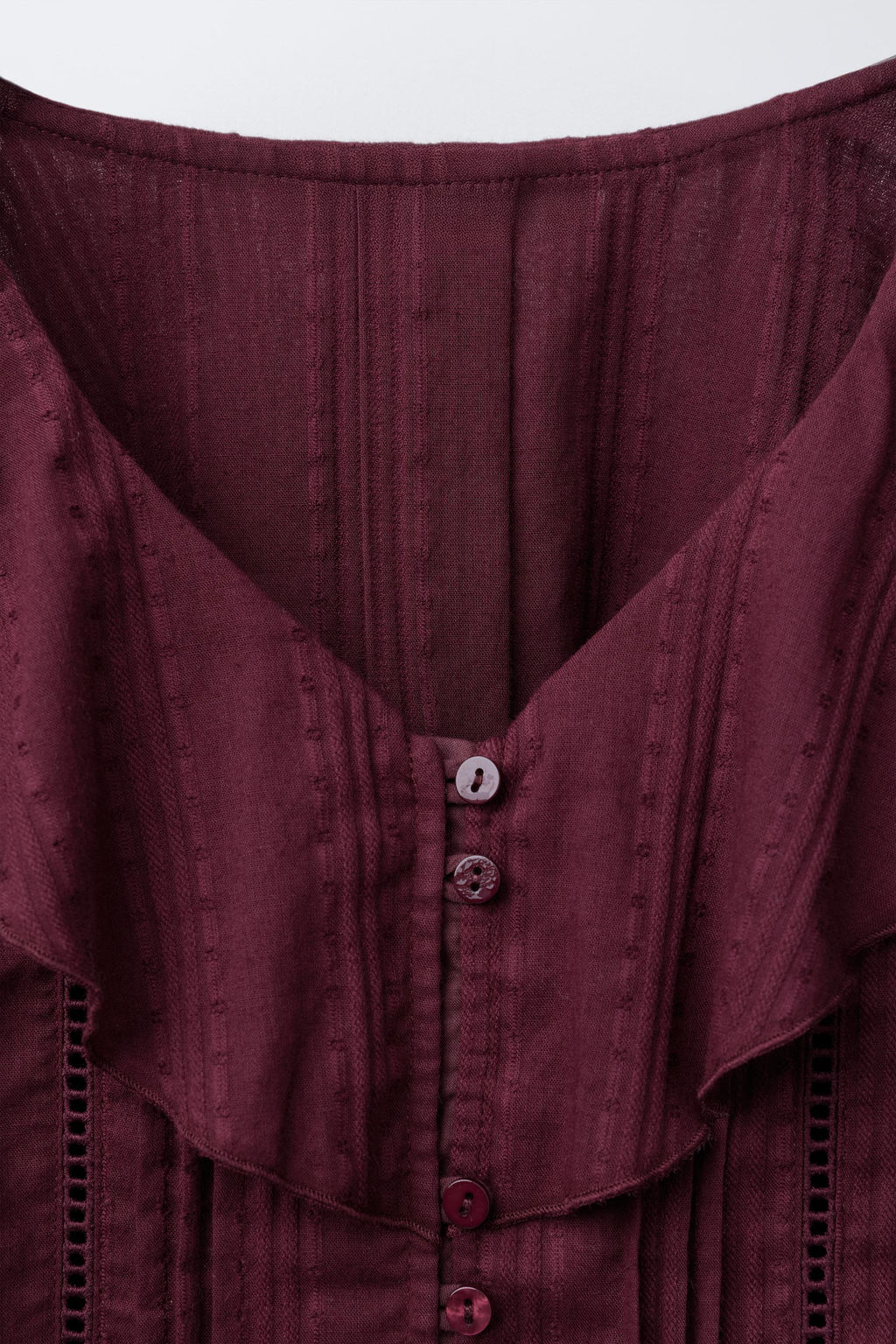 ROMANTIC SHIRT WITH RUFFLED COLLAR - Zara фото 9
