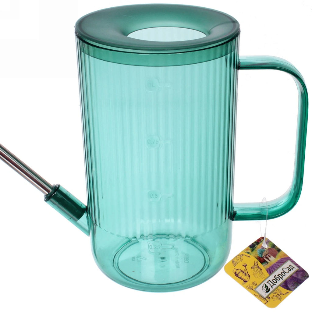 Лейка для растений 1л "Niagara Falls" с прикорневым поливом, нефрит ДоброСад