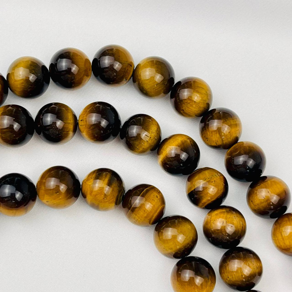 Бусины для рукоделия из Тигрового глаза 39 см