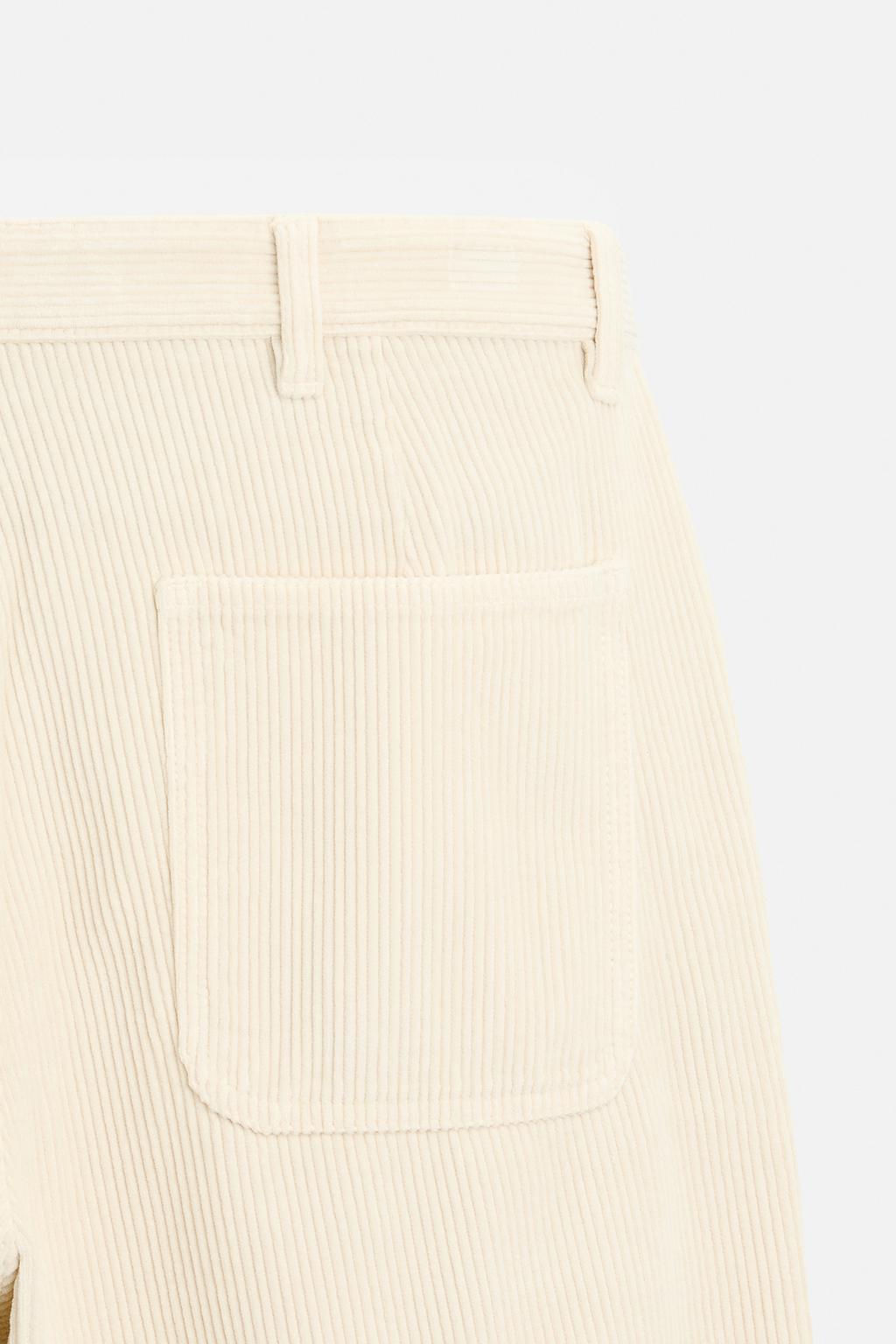 CORDUROY CARROT FIT TROUSERS - Zara фото 26