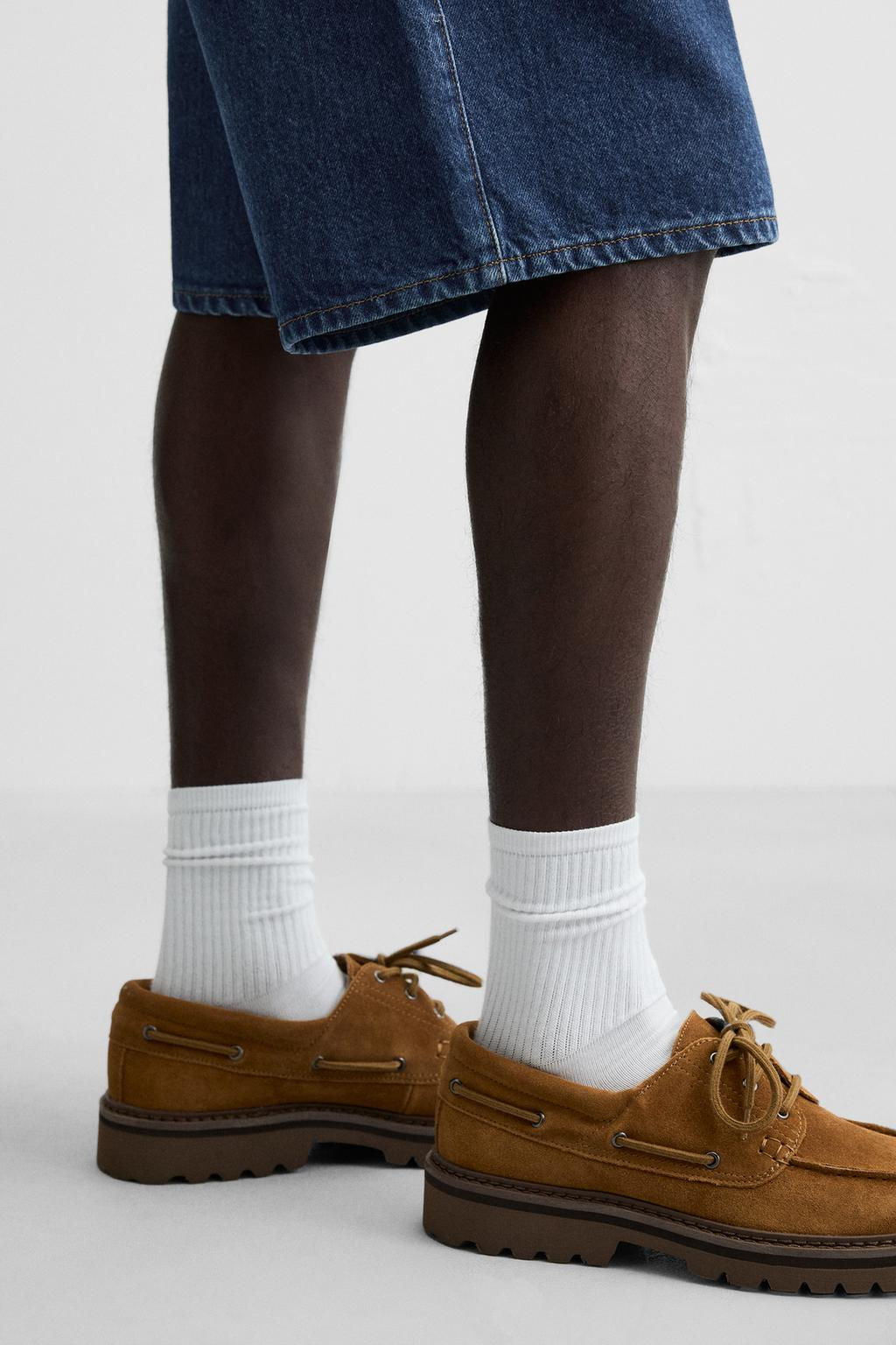 CLASSIC BAGGY FIT DENIM BERMUDA SHORTS - Zara фото 16