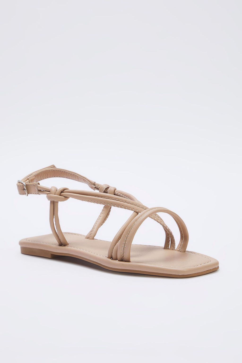 Trendyol Shoes Nude Bilekten Baglamal? Ince Bantl? Kad?n Sandalet TAKSS25SD00047