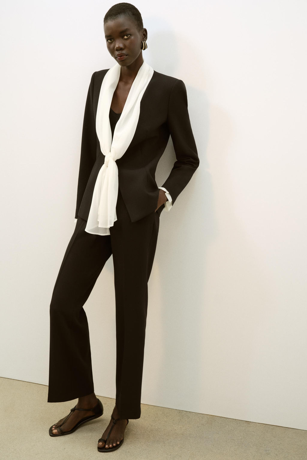 HIGH-WAIST STRAIGHT-LEG TROUSERS - Zara фото 10