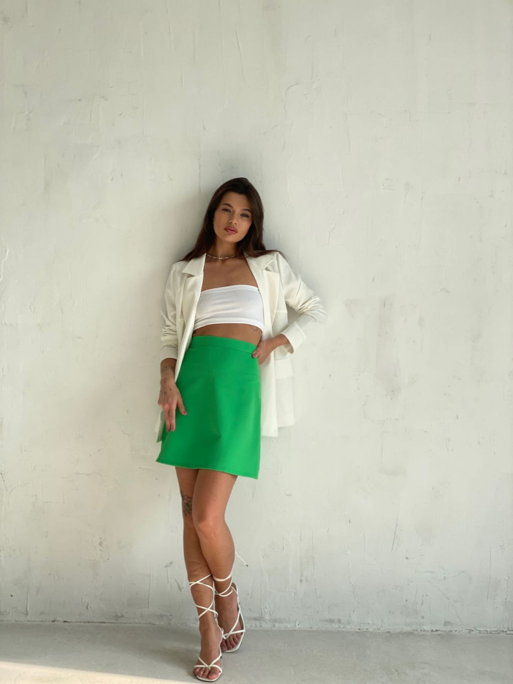 Мини-юбка зелёная - Martichelli фото 3