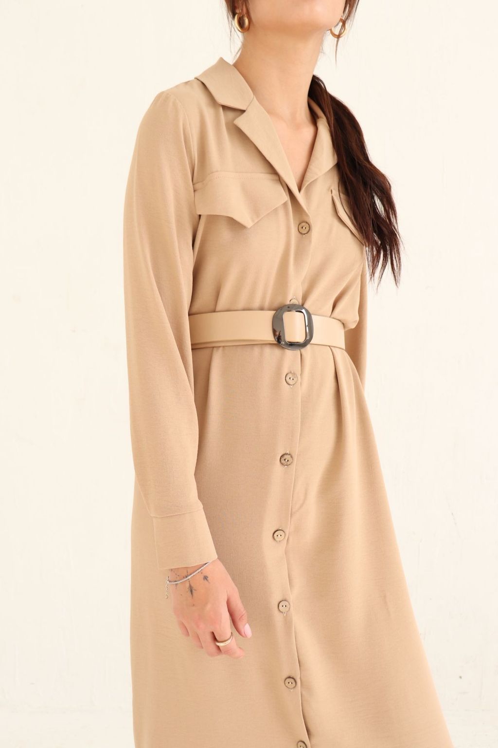 Платье-рубашка с английским воротником - Martichelli фото 139