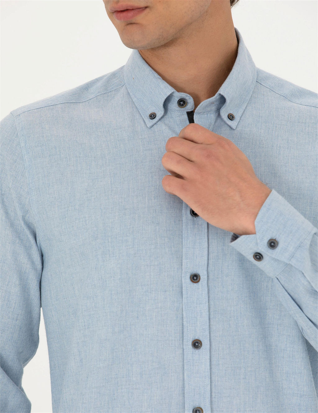 Mavi Regular Fit Uzun Kollu G_mlek - Pierre cardin фото 7