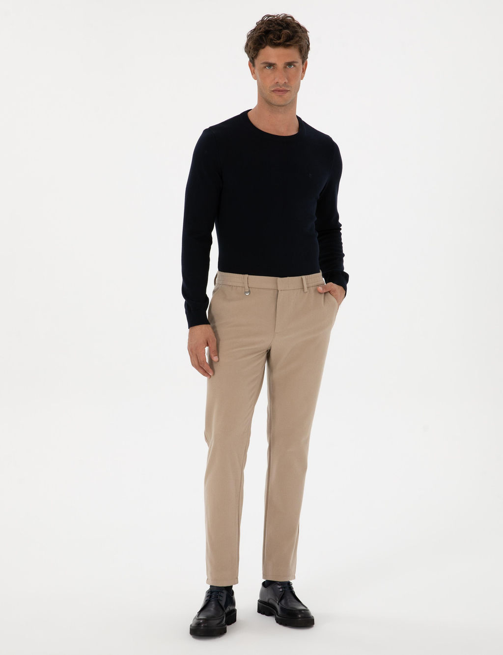 Bej Ex. Slim Fit Kuma_ Pantolon - Pierre cardin фото 9