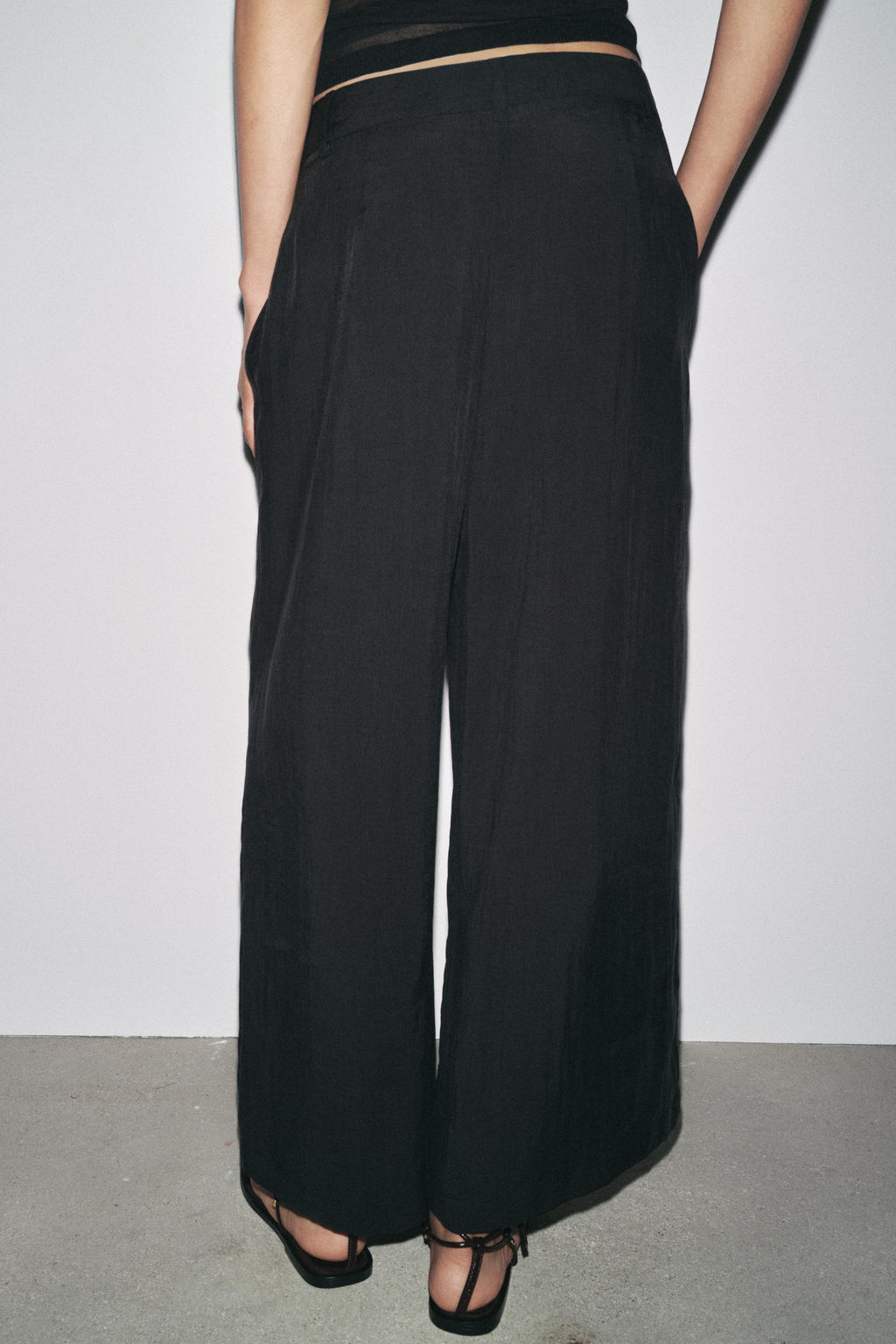 ZW COLLECTION CROPPED DARTED TROUSERS - Zara фото 19