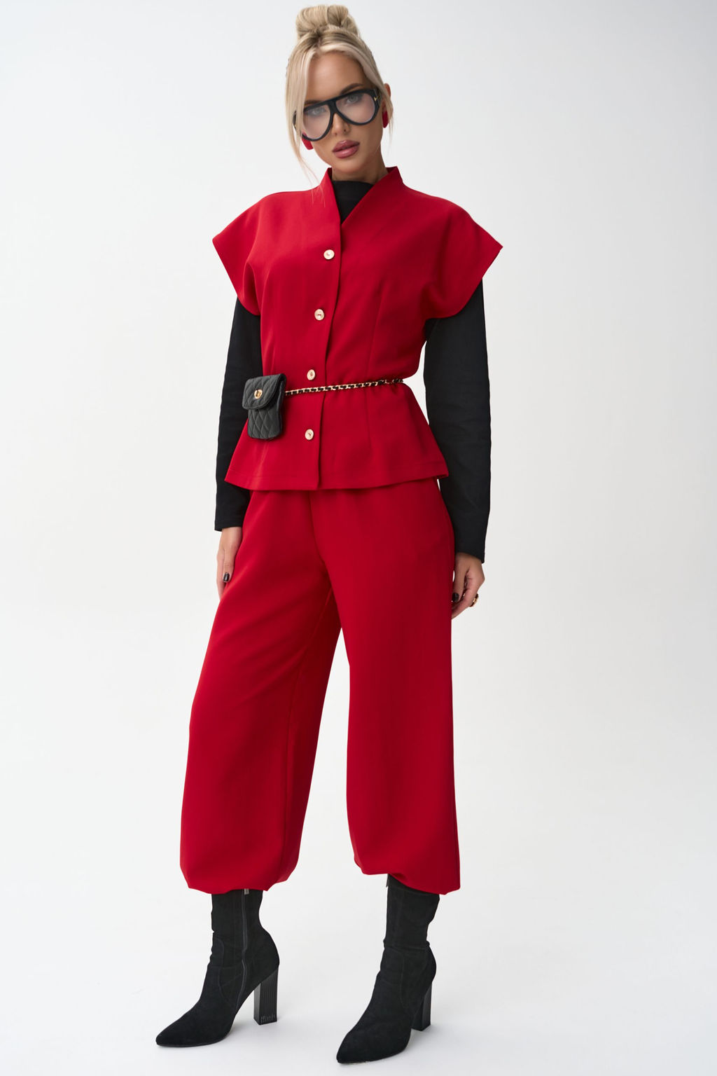 Жилет Джолин (красный) - Эльза фото 17