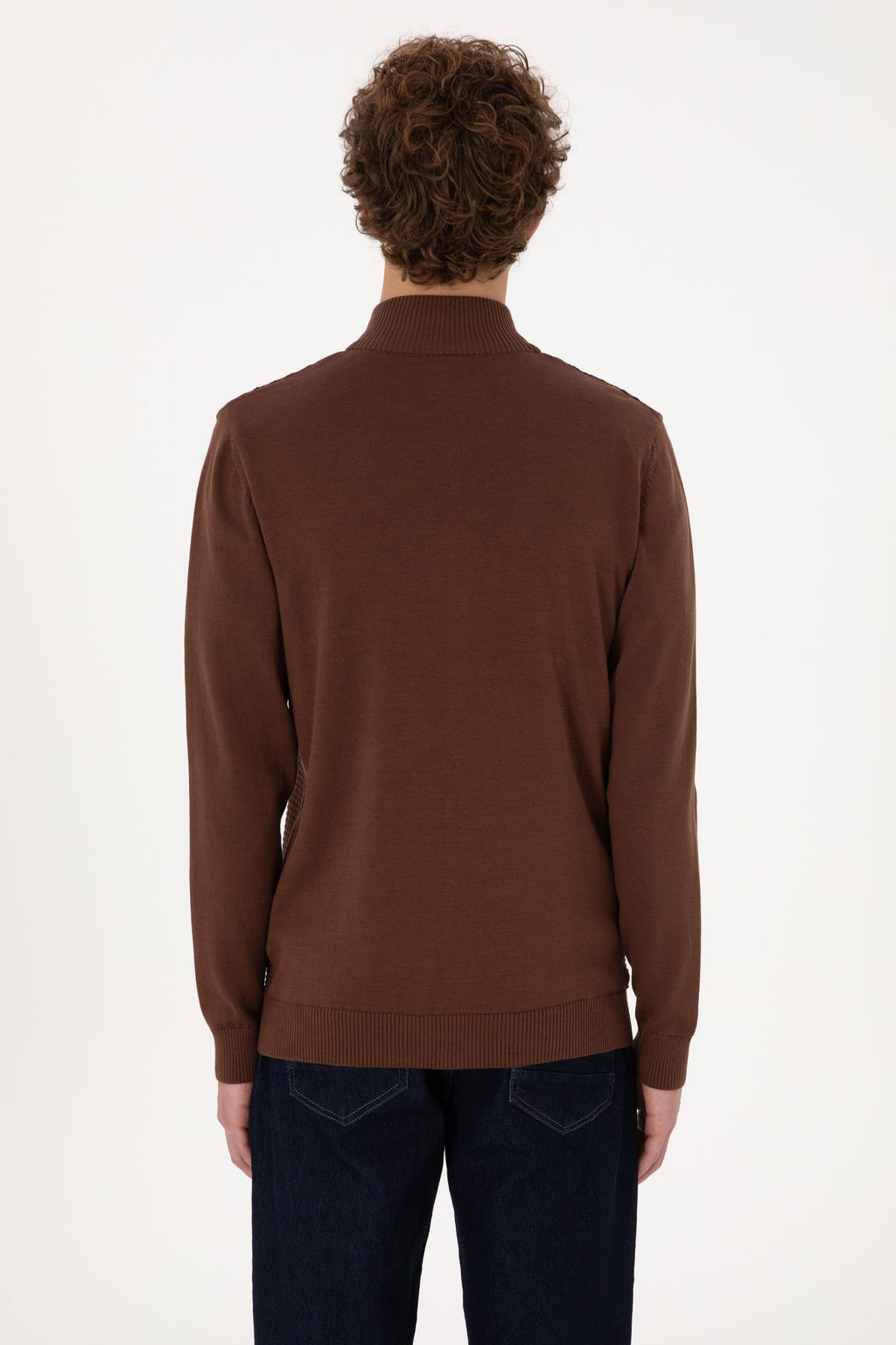 Erkek Kahverengi Basic Triko H_rka Sepette S_rpriz _ndirim - U.s. polo assn фото 5