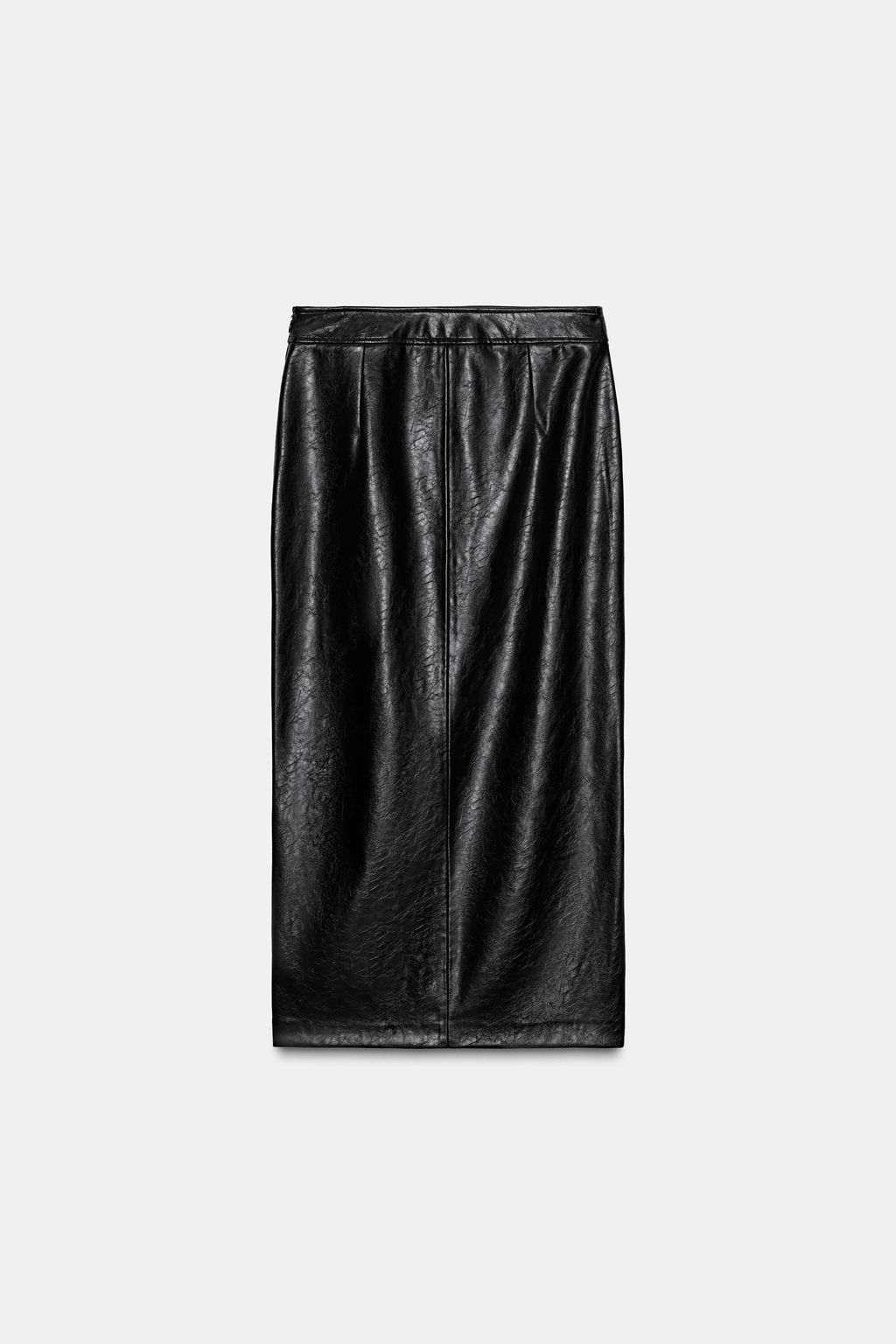 FAUX LEATHER MIDI SKIRT - Zara фото 11