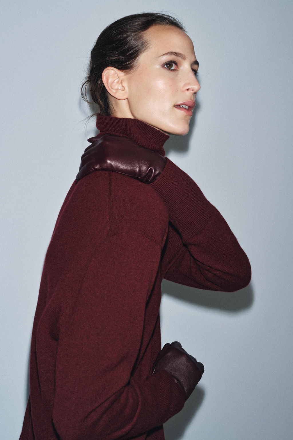 100% WOOL OVERSIZE HIGH NECK JUMPER - Zara фото 5