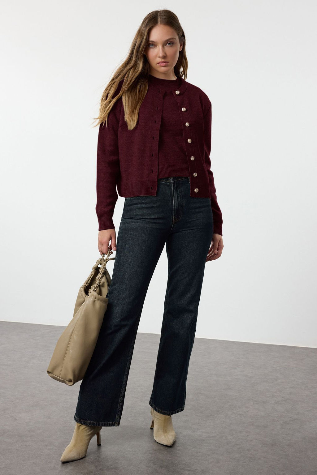 Bordo Basic H?rka-Bluz Triko H?rka TWOAW25HI00216