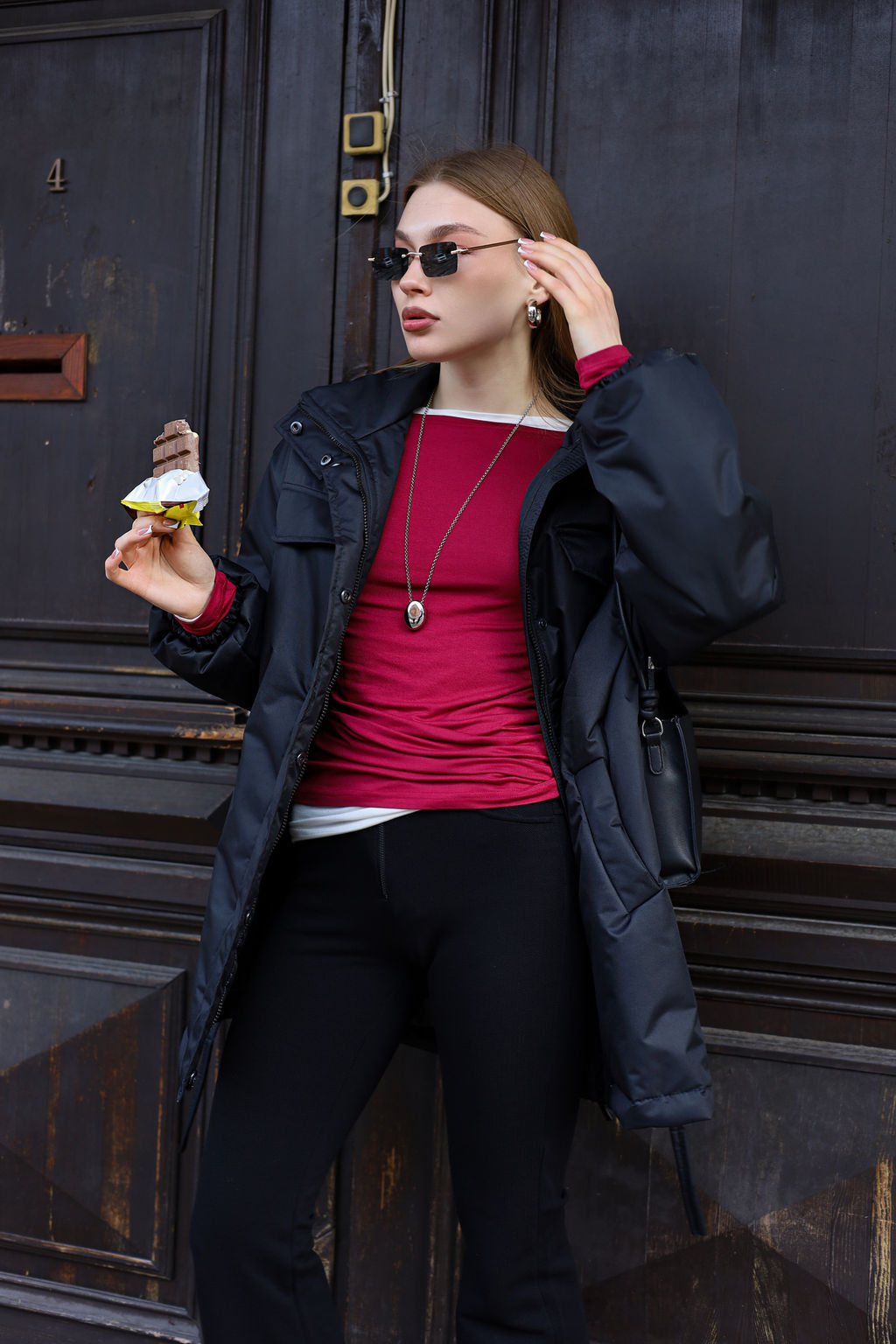 Куртка-парка женская, черная - Inzibe фото 10